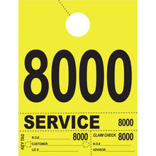Load image into Gallery viewer, Heavy Brite™ 4 Part Service Dispatch Numbers Service Department Georgia Independent Auto Dealers Association Store Bright Yellow (8000-8999)
