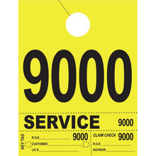 Load image into Gallery viewer, Heavy Brite™ 4 Part Service Dispatch Numbers Service Department Georgia Independent Auto Dealers Association Store Bright Yellow (9000-9999)
