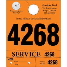 Load image into Gallery viewer, Custom Heavy Brite™ 4 Part Service Dispatch Numbers Service Department Georgia Independent Auto Dealers Association Store Orange
