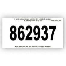 Load image into Gallery viewer, Imprinted Stock Number Mini Signs Sales Department Georgia Independent Auto Dealers Association Store White
