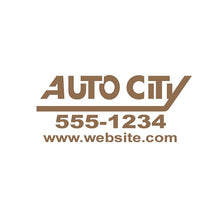 Load image into Gallery viewer, Custom Die-Cut Auto Decals Sales Department Georgia Independent Auto Dealers Association Store Satin Gold

