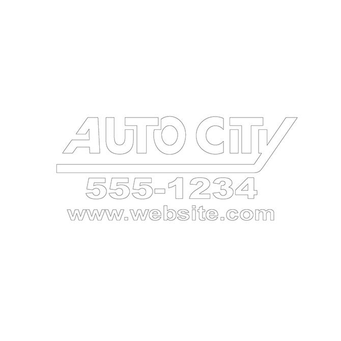 Custom Die-Cut Auto Decals Sales Department Georgia Independent Auto Dealers Association Store White