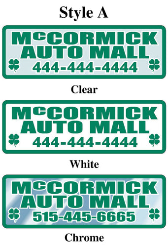 Custom Domed Auto Decals Sales Department Georgia Independent Auto Dealers Association Store Style A White