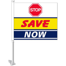 Load image into Gallery viewer, Clip-On Window Flags (Standard Flags) Sales Department Georgia Independent Auto Dealers Association Store Stop Save Now
