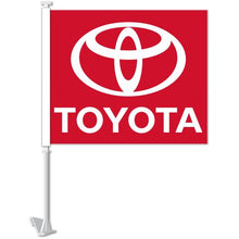 Load image into Gallery viewer, Clip-On Window Flags (Manufacturer Flags) Sales Department Georgia Independent Auto Dealers Association Store Toyota
