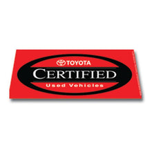 Load image into Gallery viewer, Windshield Banners Sales Department Georgia Independent Auto Dealers Association Store Toyota Certified Used Vehicles
