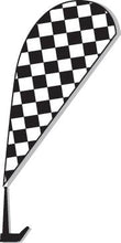 Load image into Gallery viewer, Clip-On Paddle Flags Sales Department Georgia Independent Auto Dealers Association Store Checkered - Black
