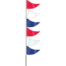 Load image into Gallery viewer, Ground Pennants Sales Department Georgia Independent Auto Dealers Association Store Plasticloth Red White and Blue
