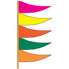 Load image into Gallery viewer, Antenna Flags - Plasticloth Triangle Flags Sales Department Georgia Independent Auto Dealers Association Store Plasticloth - Fluorescent Multi-Color
