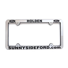 Load image into Gallery viewer, Custom Chrome License Plate Frames Sales Department Georgia Independent Auto Dealers Association Store Shiny Chrome Economy Recessed Letter
