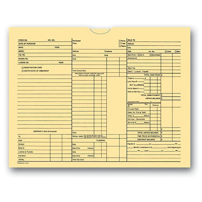 3-in-1 Deal Envelope (500 Per Box) – Georgia Independent Automobile ...
