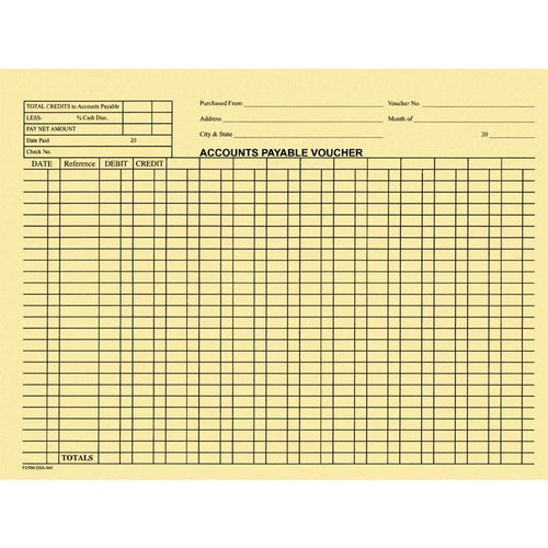 Accounts Payable Voucher Envelopes - General Accounting Style (500 Per Box) Office Forms Georgia Independent Auto Dealers Association Store Buff