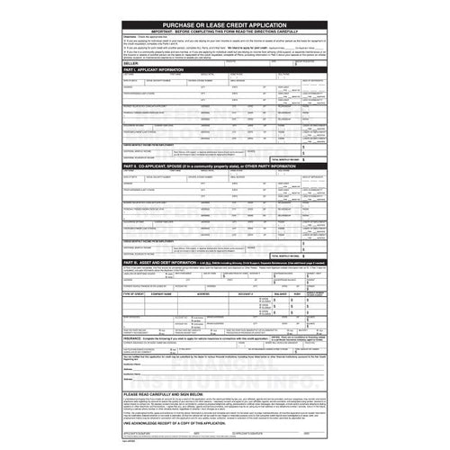 Universal Credit Application Office Forms Georgia Independent Auto Dealers Association Store