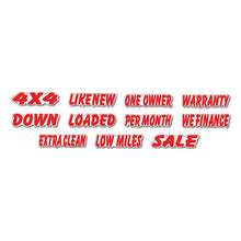 Load image into Gallery viewer, Die-Cut Slogan Window Stickers Sales Department Georgia Independent Auto Dealers Association Store

