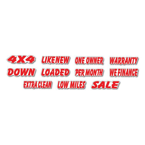 Die-Cut Slogan Window Stickers Sales Department Georgia Independent Auto Dealers Association Store