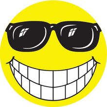 Load image into Gallery viewer, Symbol Window Stickers - Happy Faces Sales Department Georgia Independent Auto Dealers Association Store Happy Face with Glasses
