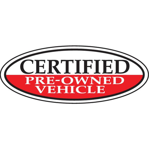 Certified Pre-Owned Window Stickers Sales Department Georgia Independent Auto Dealers Association Store Red