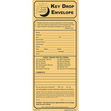 Load image into Gallery viewer, Kraft Key Drop Night Drop Envelopes (100 Per Box) Service Department Georgia Independent Auto Dealers Association Store Kraft Key Drop with Checklist
