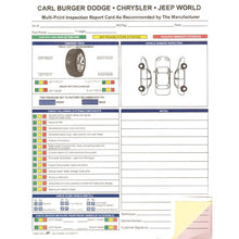 Load image into Gallery viewer, Custom Multi-Point Inspection Forms Service Department Georgia Independent Auto Dealers Association Store 8 1/2&quot; x 11&quot; 3-Part 
