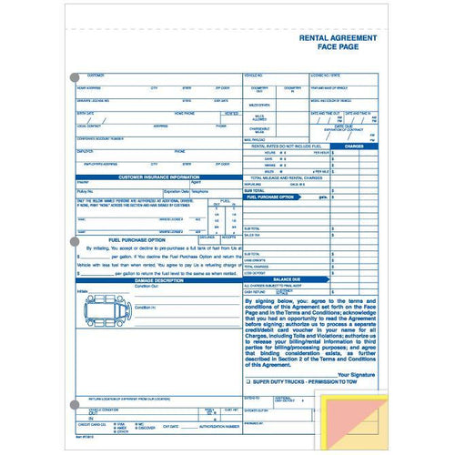 Rental Agreement - RAC Service Department Georgia Independent Auto Dealers Association Store (Form #RAC)