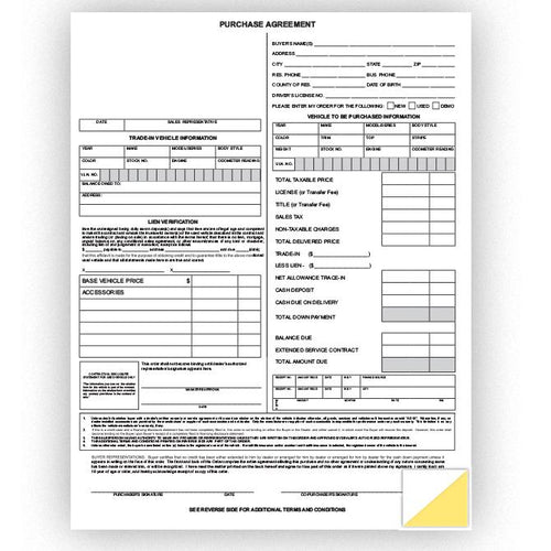 Purchase Agreement Office Forms Georgia Independent Auto Dealers Association Store