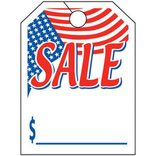Load image into Gallery viewer, Jumbo Mirror Hang Tags Sales Department Georgia Independent Auto Dealers Association Store American Flag Sale White
