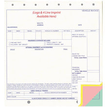 Load image into Gallery viewer, Imprinted Vehicle Invoice Office Forms Georgia Independent Auto Dealers Association Store (Form #6131-4)
