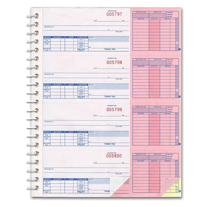 Cash Receipt Books (Form AA-138NC-1S2L) Office Forms Georgia Independent Auto Dealers Association Store