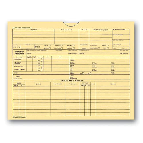 Employee File Jacket Office Forms Georgia Independent Auto Dealers Association Store