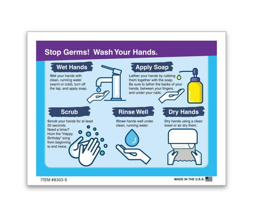 Hand Washing Sticker Georgia Independent Auto Dealers Association Store